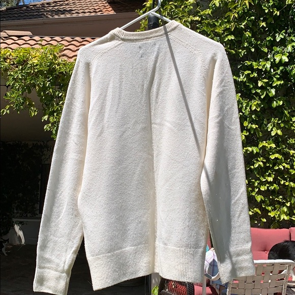 Men’s Zara Italian Yarn Crème Sweater (SIZE LARGE) - Picture 2 of 7
